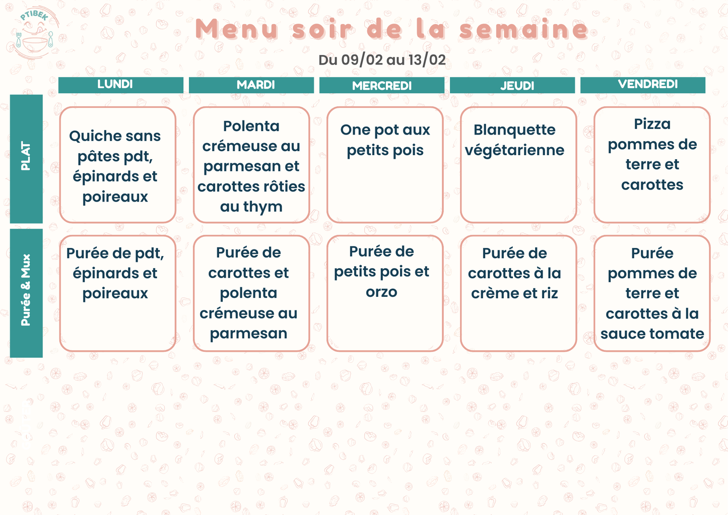 Repas faits maison pour bébés et enfants de 6 à 36 mois – En livraison à Toulouse et alentours
