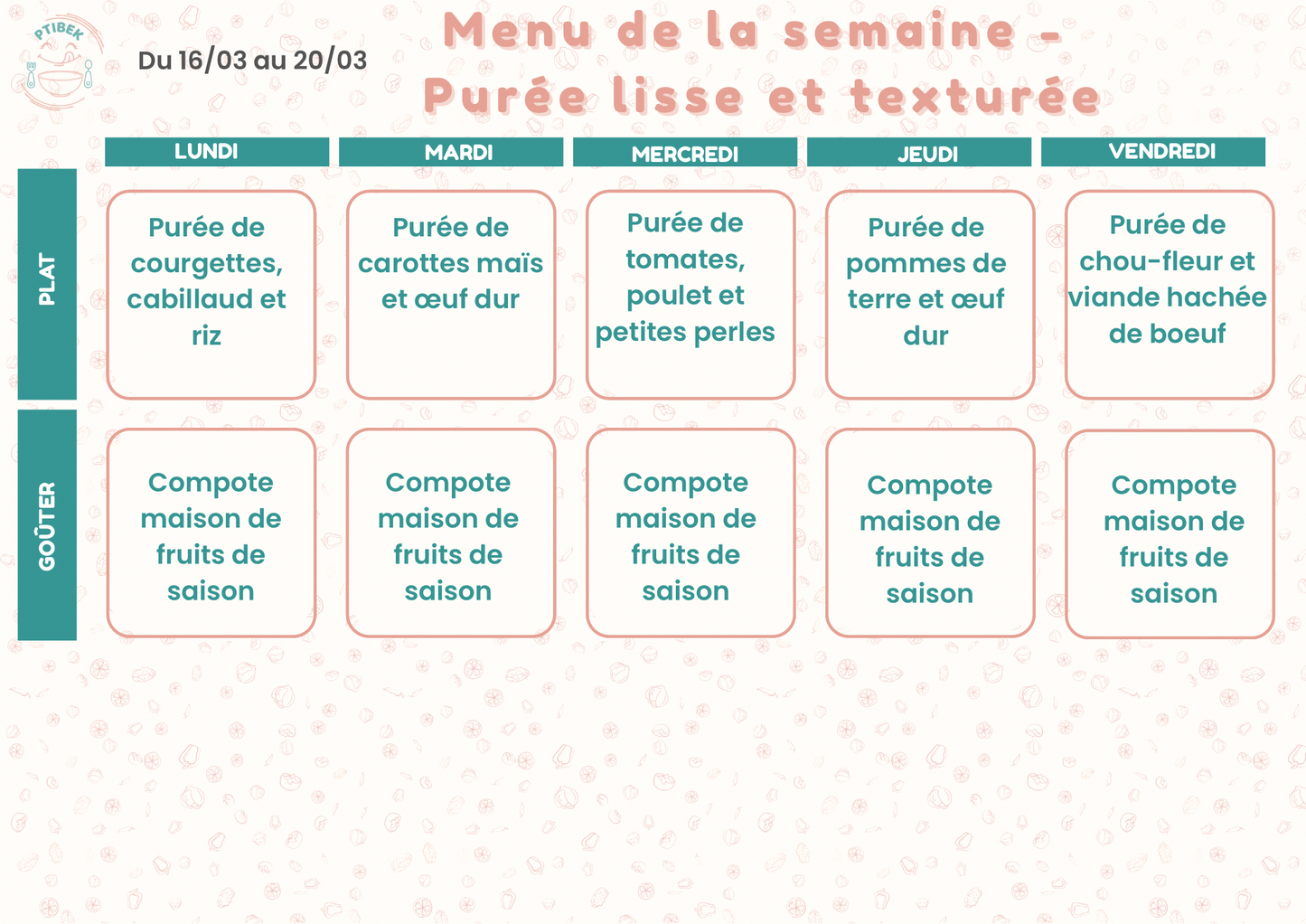 Repas faits maison pour bébés et enfants de 6 à 36 mois – En livraison à Toulouse et alentours