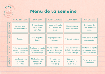 Repas faits maison pour bébés et enfants de 6 à 36 mois – En livraison à Toulouse et alentours