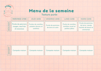 Repas faits maison pour bébés et enfants de 6 à 36 mois – En livraison à Toulouse et alentours